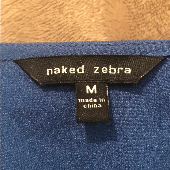 Naked Zebra Blue Blouse - Picture 6 of 6